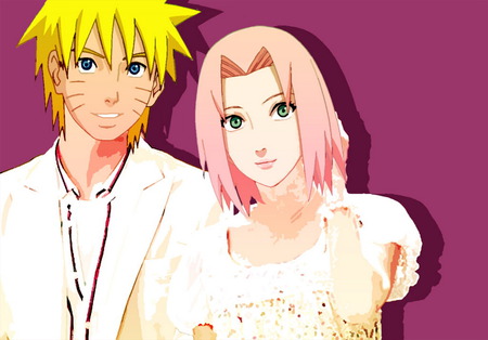 naruto and sakura marriage - anime girl, wallpaper, other