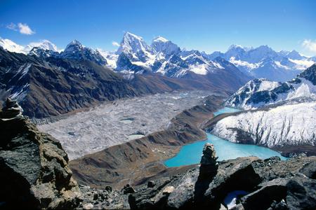 Majestic Asia Landscape - nature, lake, landscape, mountain range, mystical, majestic, mountains, asia