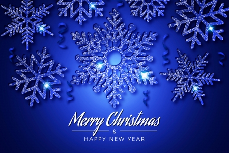 :) - christmas, white, craciun, snowflake, blue, new year, card