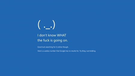 Blue Screen of Death - blue, death, of, screen