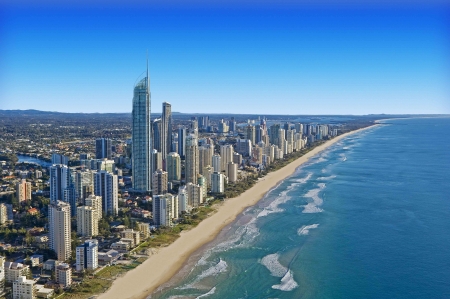 Australia - modern, city, beach, Australia