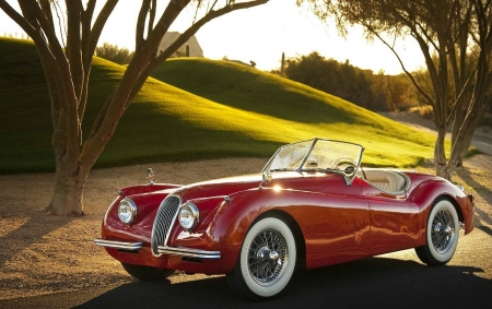 Classic Car - Car, Red, vintage, Classic