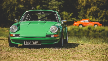 Porsche 911 - Car, 911, green, Porsche