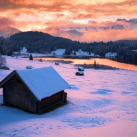 Winter in Julian Alps, Slovenia