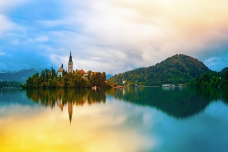 Slovenia-Lake-Bled - Lake, Nature, Bled, Slovenia