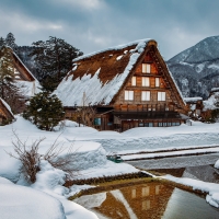 Winter House in Japan-Shirakawa-go