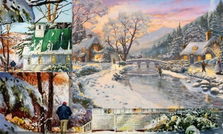 collage 9 - cold, winter, church, snow