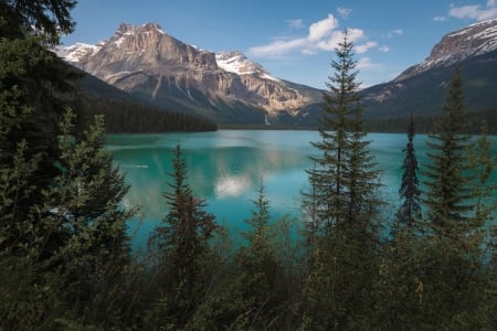 Emerald Lake, British Columbia, Canada - forests, canada, nature, lake, mountains