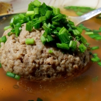 lever dumpling soup from austria...selfmade