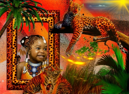 Afrika - Kind, Afrika, Natur, Tiger