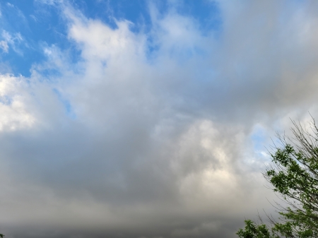 Clouds - Blue Sky, Clouds, Tree, Sky