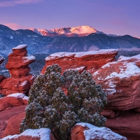 Pikes Peak Sunrise, Gardens of the Gods, Colorado