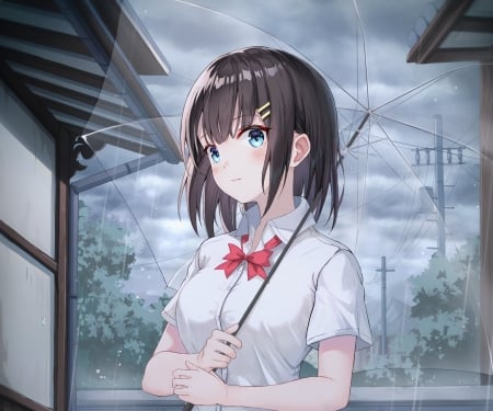 Umbrella-Girl - Umbrella, Girl, girls, ANime