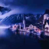 Moody Morning At Hallstatt, Austria