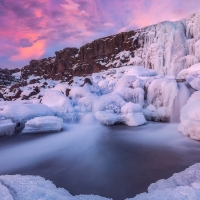 Waterfall Xarrfoss Falls Icelend