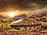 Sunset Steamer at Glenfinnan