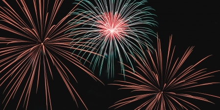 Fireworks - night, fireworks, sky, photography