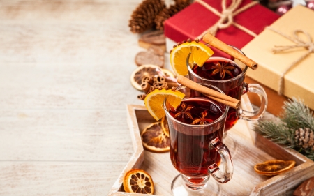 Mulled Wine - holidays, mulled, drink, wine