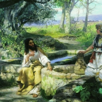 Jesus Christ and the Samaritan woman