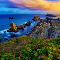 The Bay of Biscay, Costa Quebrada, Spain