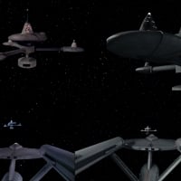 Space Station K-7 and Starship Enterprise