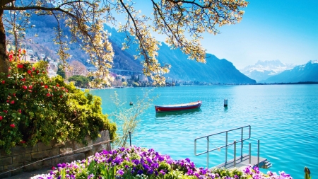 Lake Geneva, Montreux, Switzerland