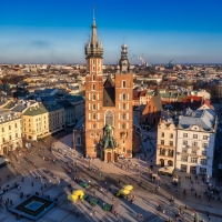 Basilica in Krakow, Poland
