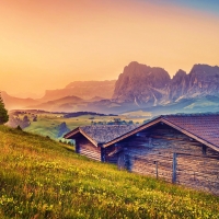 The Dolomites at Sunset, Italy