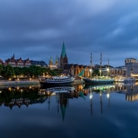 Germany City Lake Reflection