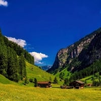 Beautiful Austrian Alpine Valley