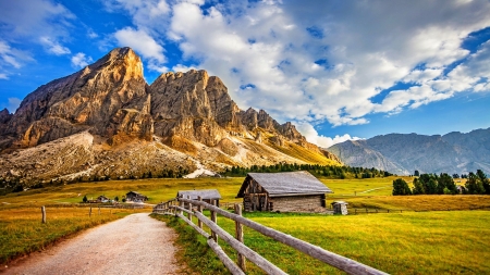 Village in the Dolomites, Italy