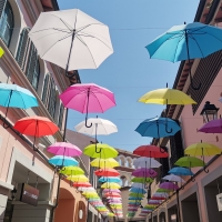 Umbrellas in Tianjin, China