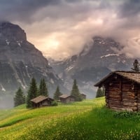 Spring in Swiss Mountains