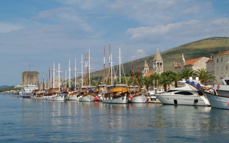 Harbor in Croatia - harbor, yachts, marina, Croatia