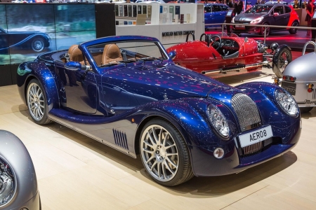 Morgan  Aero 8...2015 - beautiful, convertible, morgan, retro, blue, fast