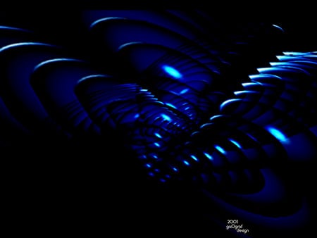 Deep Blue - 3d and cg, abstract, blue