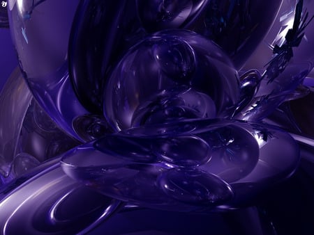 to deform the present - purple, 3d and cg, abstract