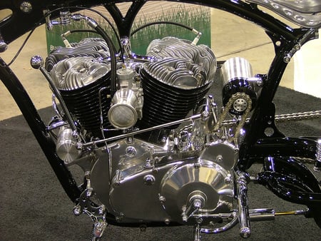 1945 Harley Davidson Flathead............ - motorcycles, chopper, harleys