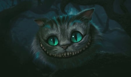 CHESHIRE - cheshire, cheshire cat, fictional cat, wonnderland, wonderland, cat, alice, mischievous