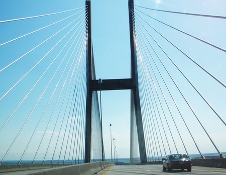 Ohh...I Want to Stop & Look UP! - jekyll island, georgia, bridge