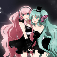 Hatsune Miku and Megurine Luka