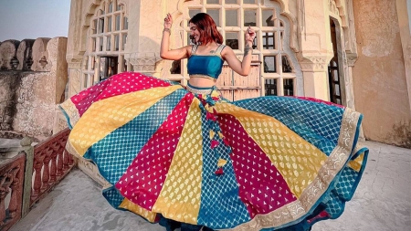 colorful dress - girls, women, color, dress