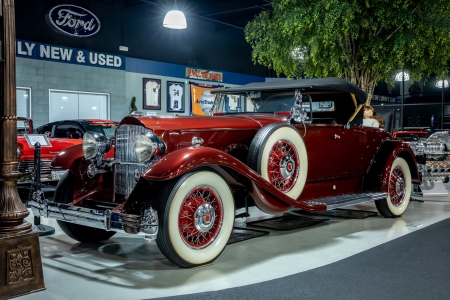 1931 PACKARD 840 ..ROADSTER - old car, vintage, red, beautiful