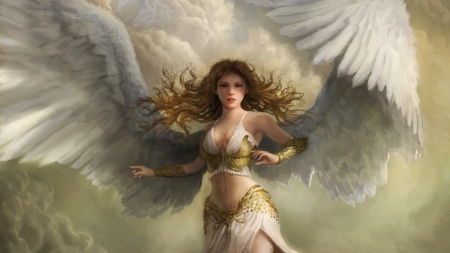 great wings - abstract, angel, angels, wings
