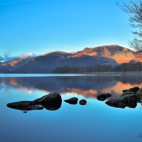 Ullswater Lake in Cumbria, UK
