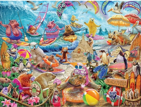 Beach Mania - jigsaw, puzzle, beach, mania