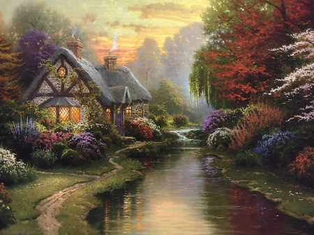 dream living - dream, house, living, natur