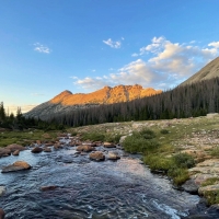 Sunset by Priord Lake - Uinta Mountains, Utah