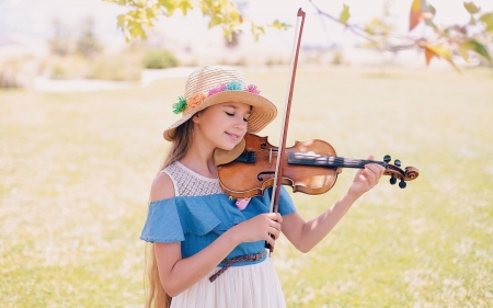 Little Girl with Violin