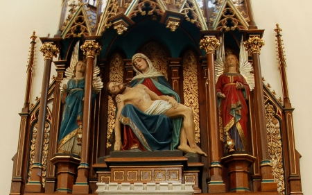 Pieta - death, Jesus, Good Friday, Mary, pieta, angels